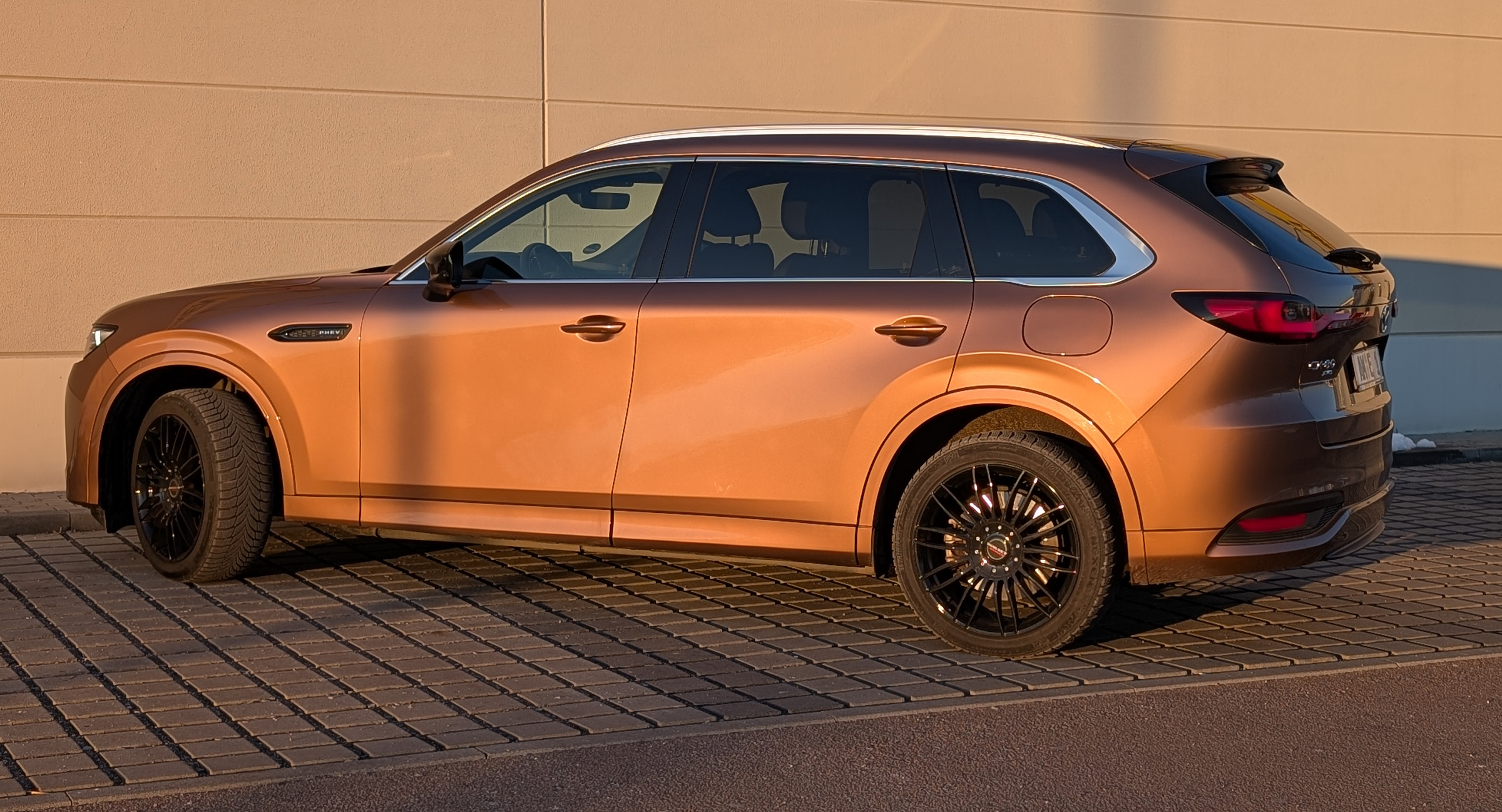 Sonnenuntergang in der Farbe Kupfer