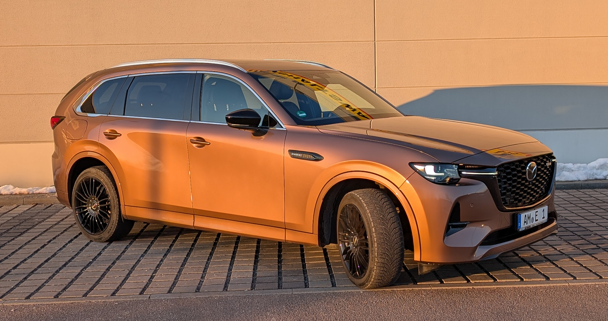 Sonnenuntergang in der Farbe Kupfer