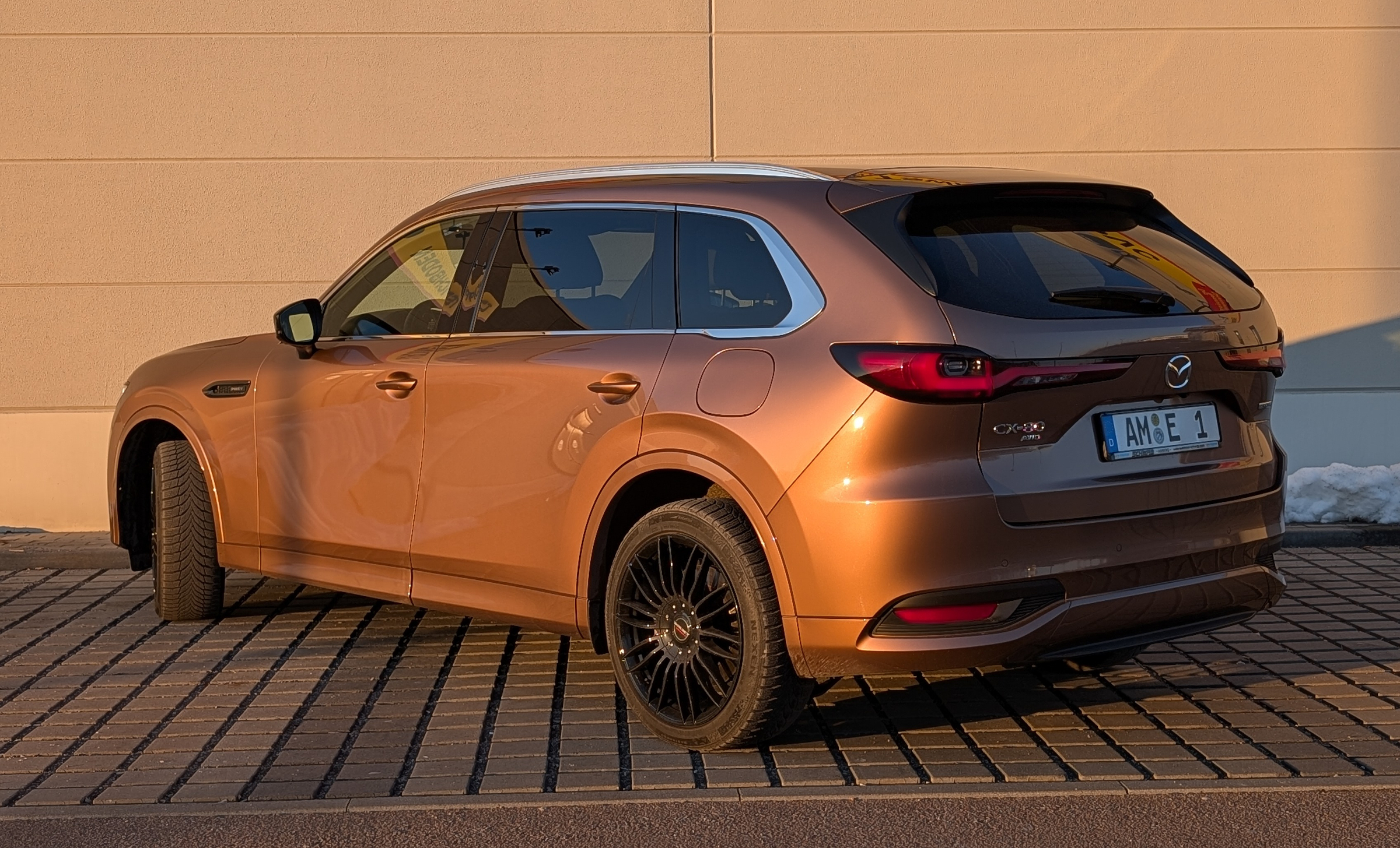 Sonnenuntergang in der Farbe Kupfer