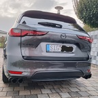 Sportauspuff von ATH schwarz matt mit blenden